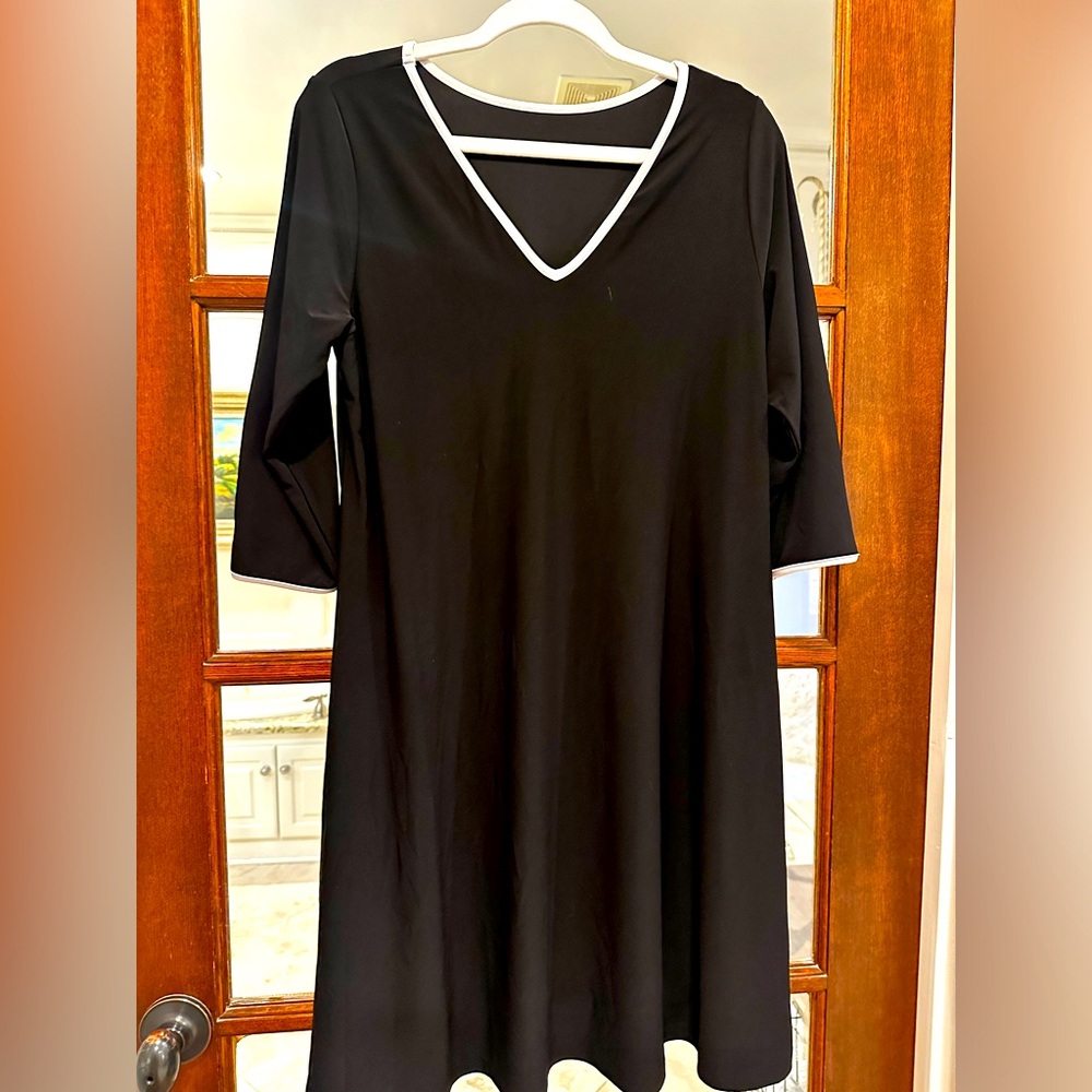Dress by Sympli. Wear either  v neck or round neck. Size 10.